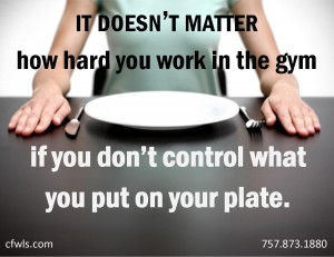 on your plate