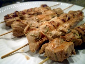 rosemary ranch chicken kabobs