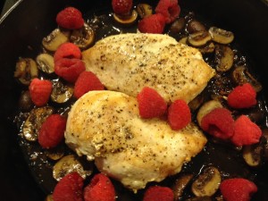 Raspberry Mushroom Chicken