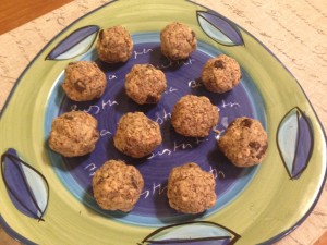 cookie dough protein balls
