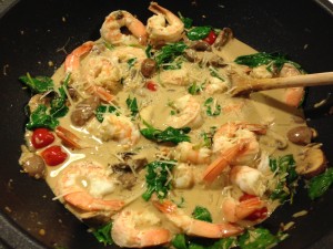 creamy tuscan shrimp